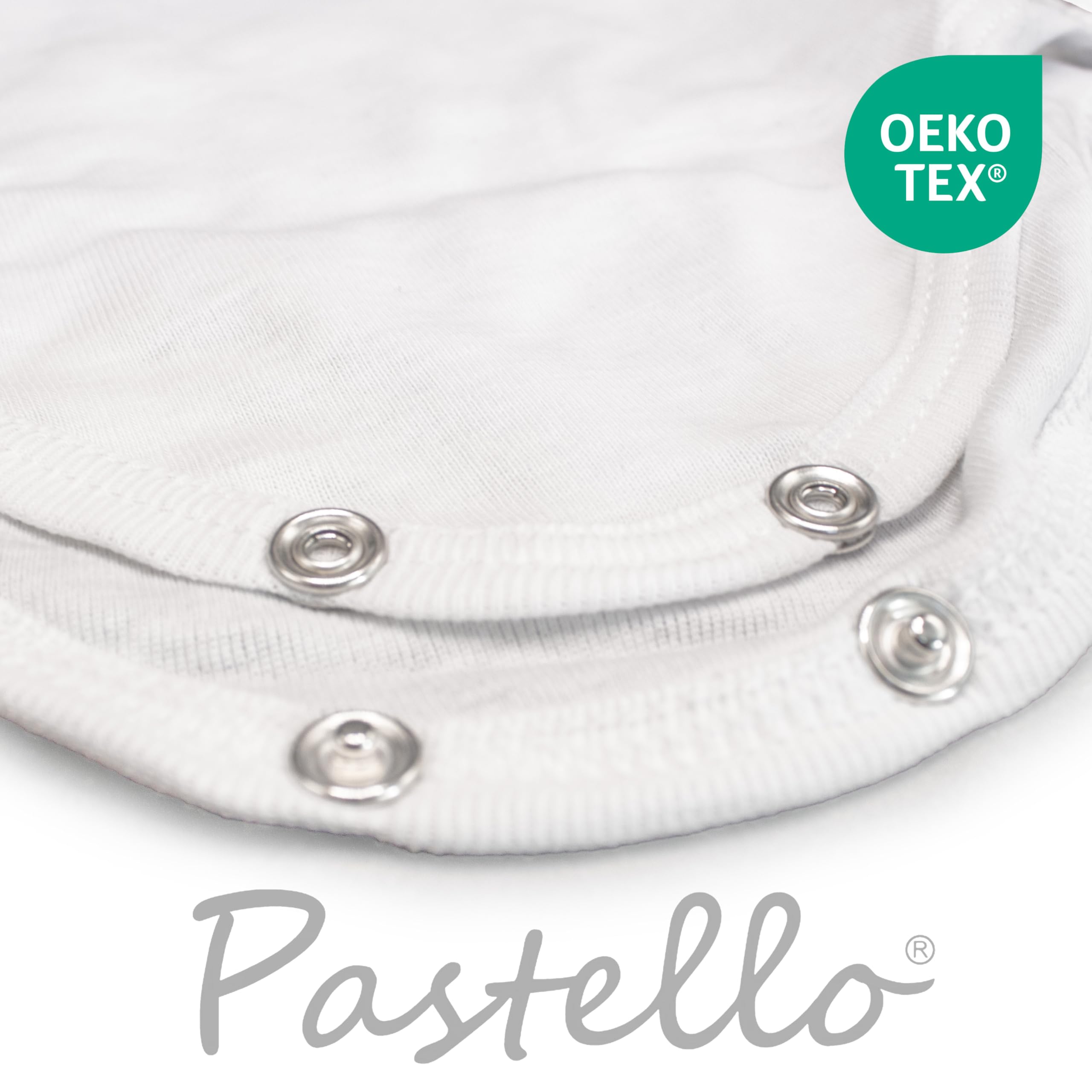 PASTELLO - 6 unidades Body para bebé 100% algodón, paquete de 6 unidades, camiseta sin mangas, práctica y cómoda (Art. BY1130TC)