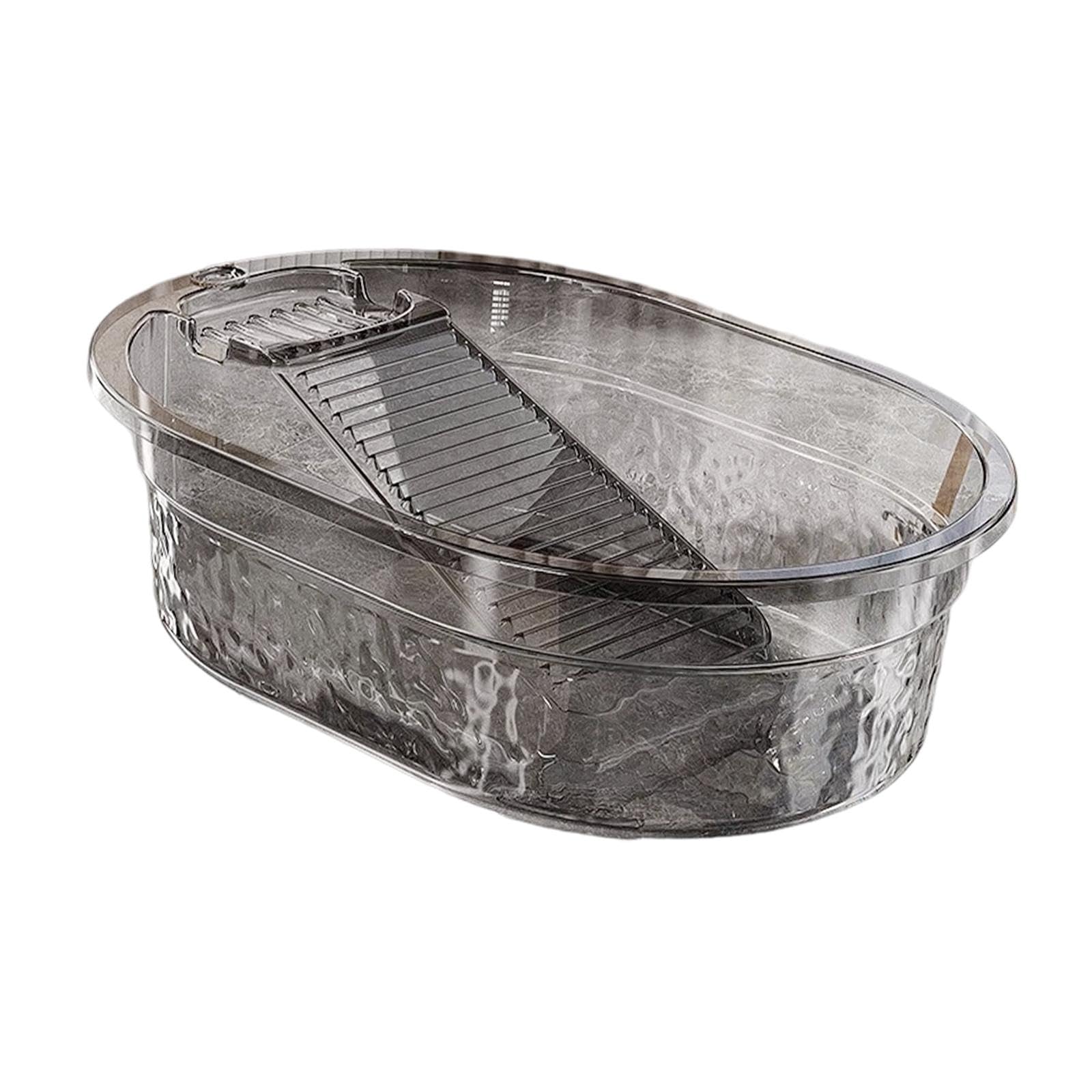 Laundry Basin, Washboard Basin Washtub Large Portable Household Multipurpose Laundry Wash Tub