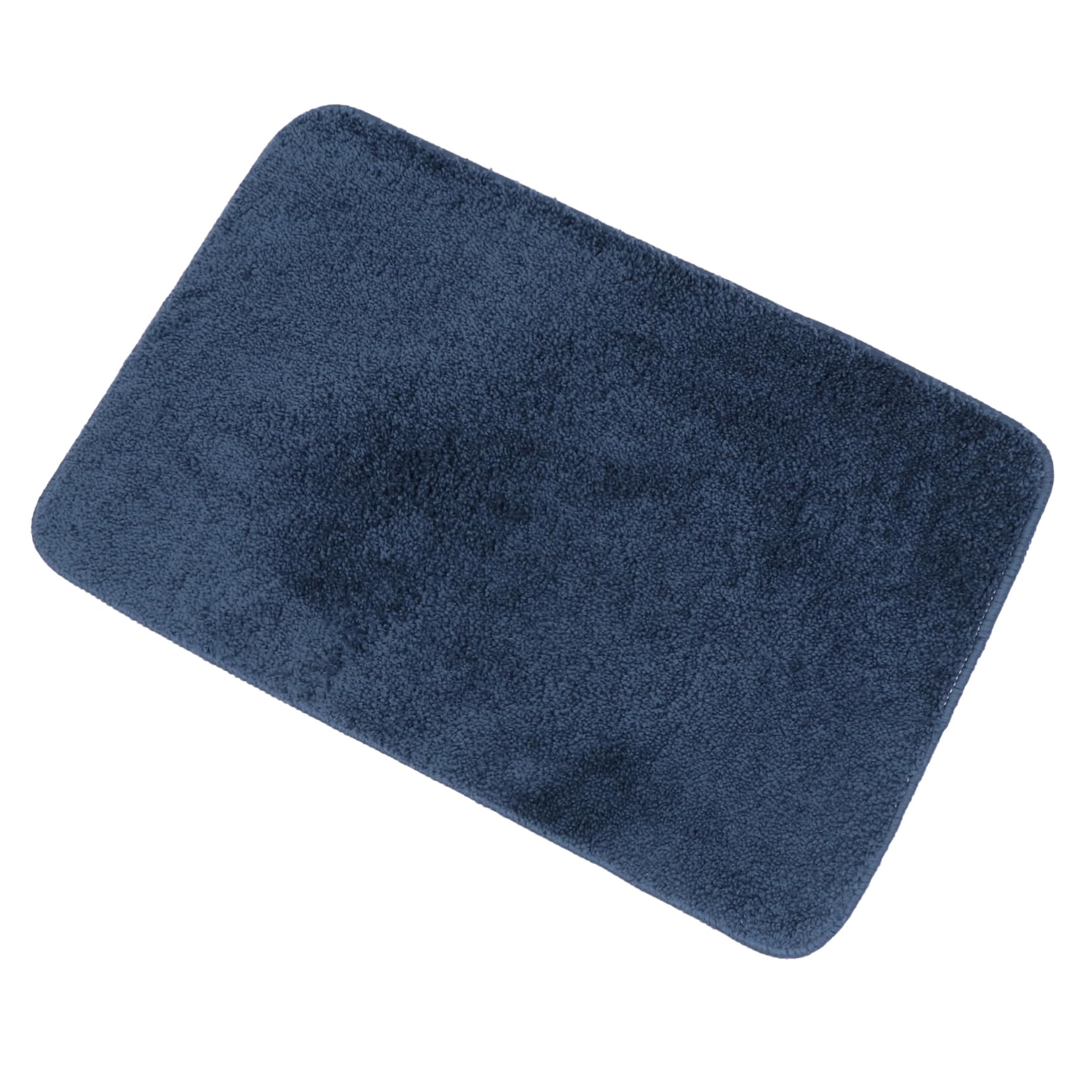 Tapis d'entrée artisanal antidérapant peluche douce navy coussinet de pied confortable