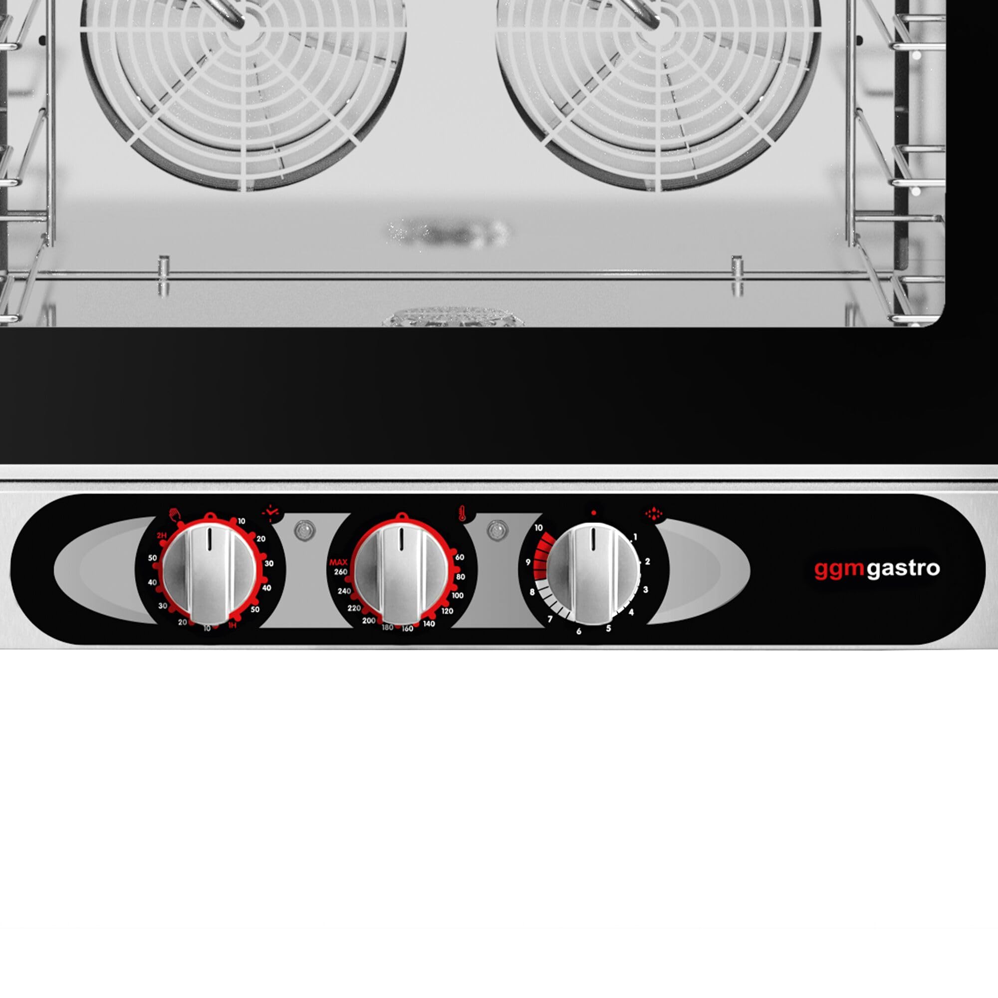 GGM Gastro Kombidämpfer manuell 4x GN 1/1 oder 4x EN 600x400 | Ideal für gewerbliche Küchen, robuste Edelstahlkonstruktion, intuitive manuelle Steuerung, einfache Reinigung, langlebig
