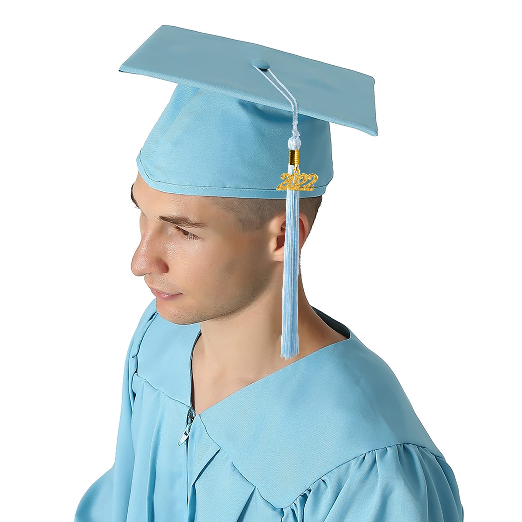 GraduationMall Matte Graduation Gown Cap Tassel Set 2024