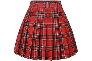 Women's Pleated Skirt - Classic Plaid for a Timeless Look
