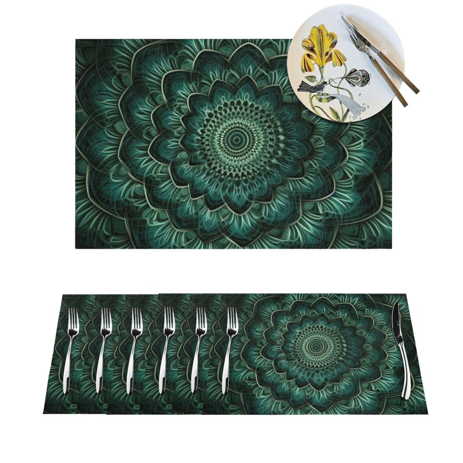 Sets de table anti-tache et anti-glisse protégez votre table en bois lot 4