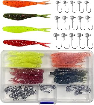 アジング　メバルリング用釣具　ワーム　ジグヘッド　ルアー　タックルボックス 楽天市場】アジング メバリング 50個セット ケース付き