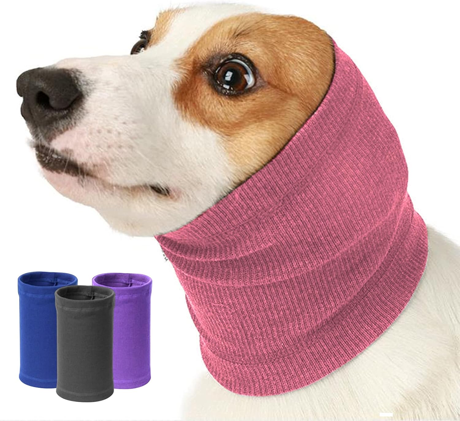 Nanaki Dog Hood No Flap Ear Wrap, Quiet Dog Headband Dog