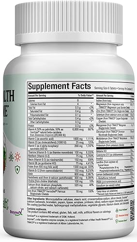 Miniatura 6 de Maxi Health Supreme - Suplemento multivitamínico y mineral de alta potencia - 120 tabletas - Kosher