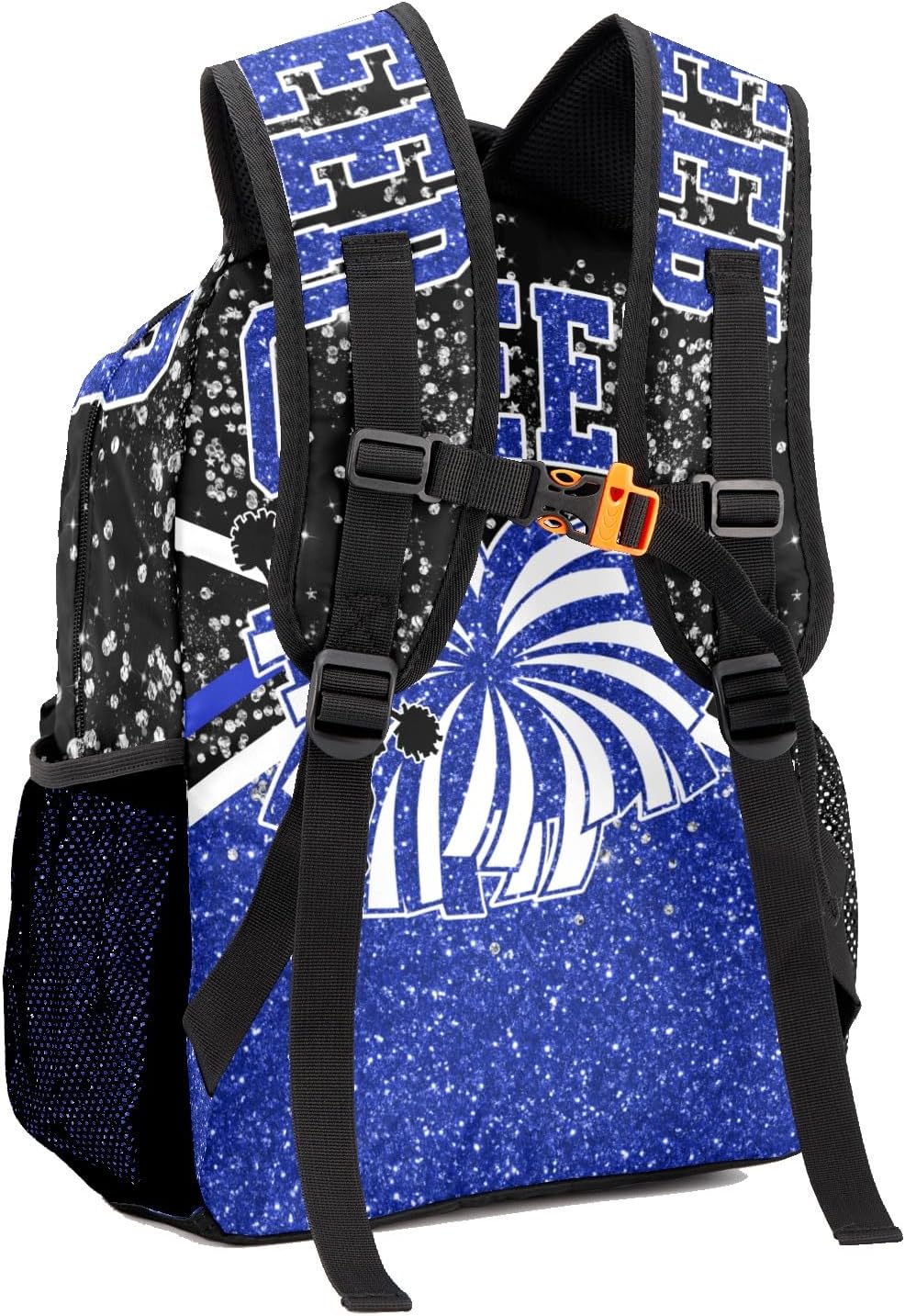 Blue Cheer Custom Cheer Backpack Cheer for Cheerleader Personalized Cheerleading Backpack Bag, Cheer Coach Casual Travel Daypack - Image 3
