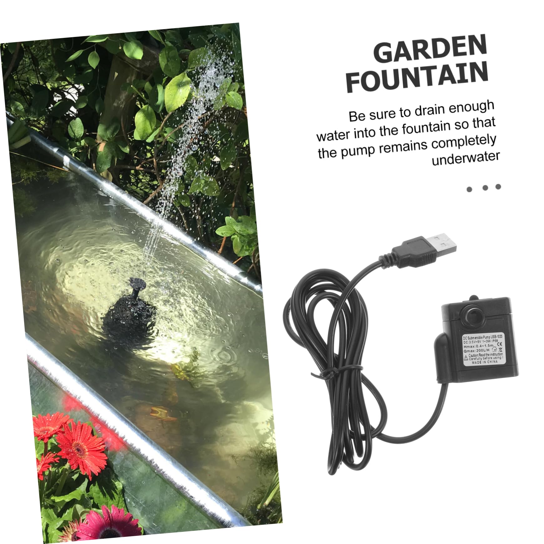 Toyvian 5 Pezzi Micropompa Dell'acqua Pompa Dell'acqua Per Fontana Fontana D'acqua Pompa Acqua Acquario Nero Plastica