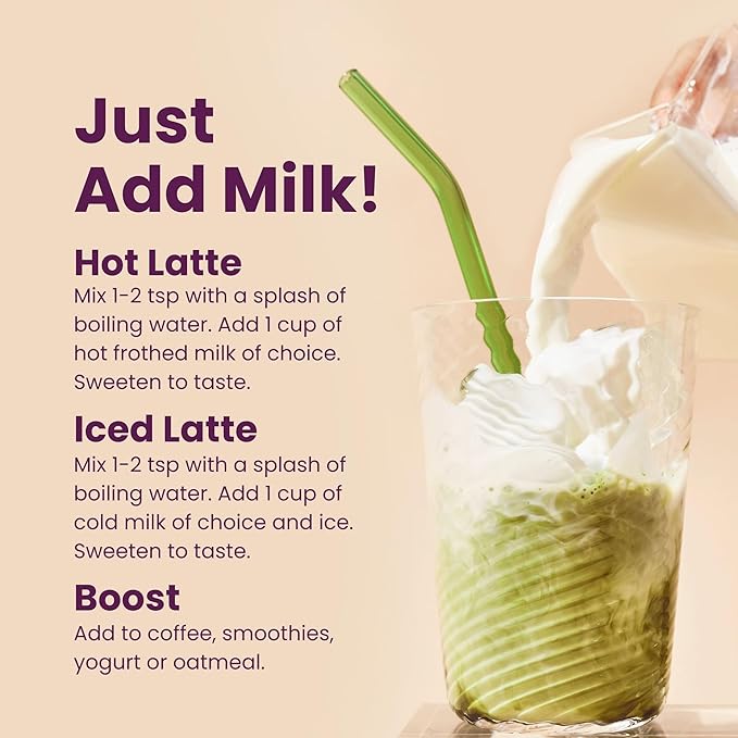 Té Matcha en Polvo con Leche de Coco 25 porciones miniatura 6