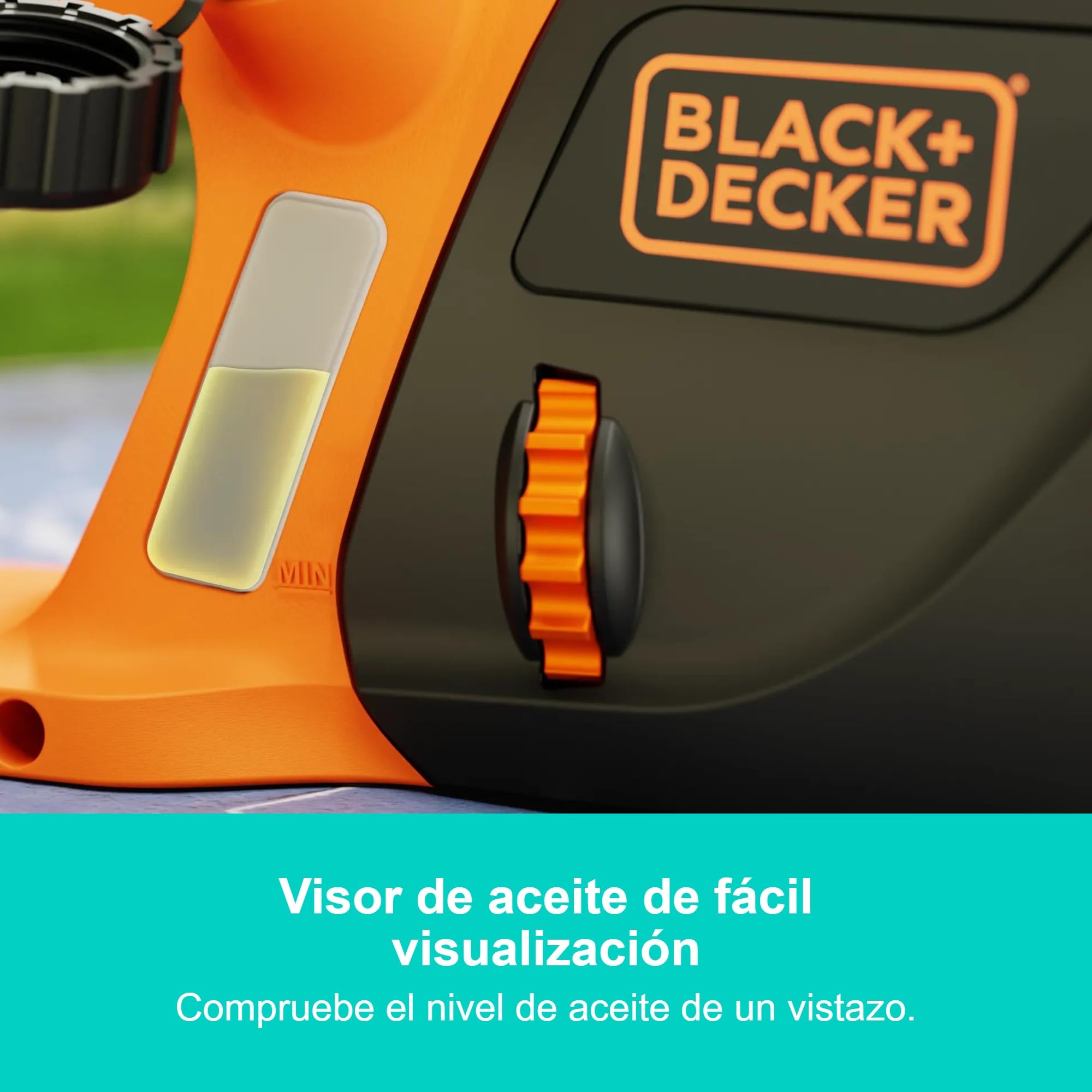 BLACK+DECKER Motosierra eléctrica de 1800W y 35cm con freno de cadena, BECS1835-QS