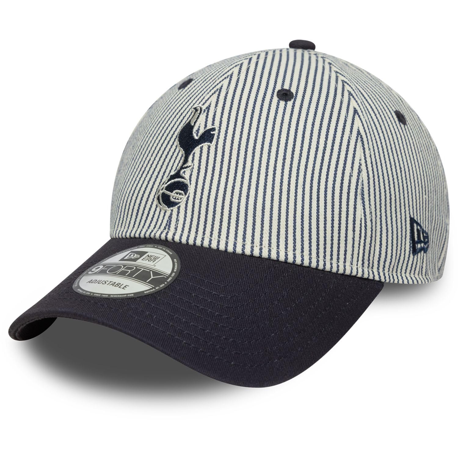 New Era 9Forty Adjustable Cap - Pinstripe Tottenham Hotspur Beige