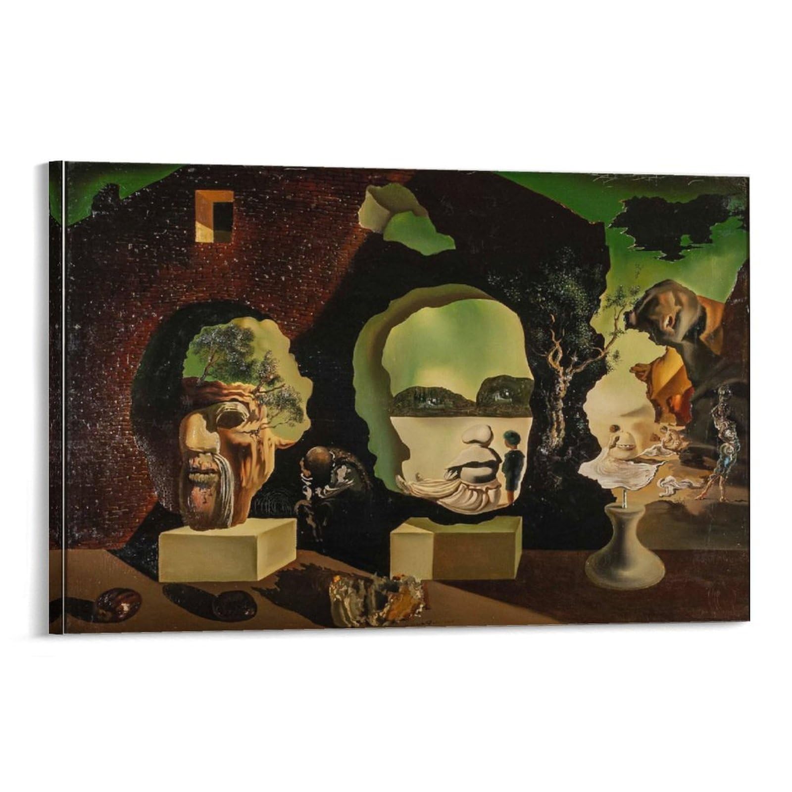 Salvador Dali Wall Art Prints 《The Three Ages》art Poster Canvas Art Poster And Wall Art Picture Print Modern Family Decor Posters 08x12inch(20x30cm)