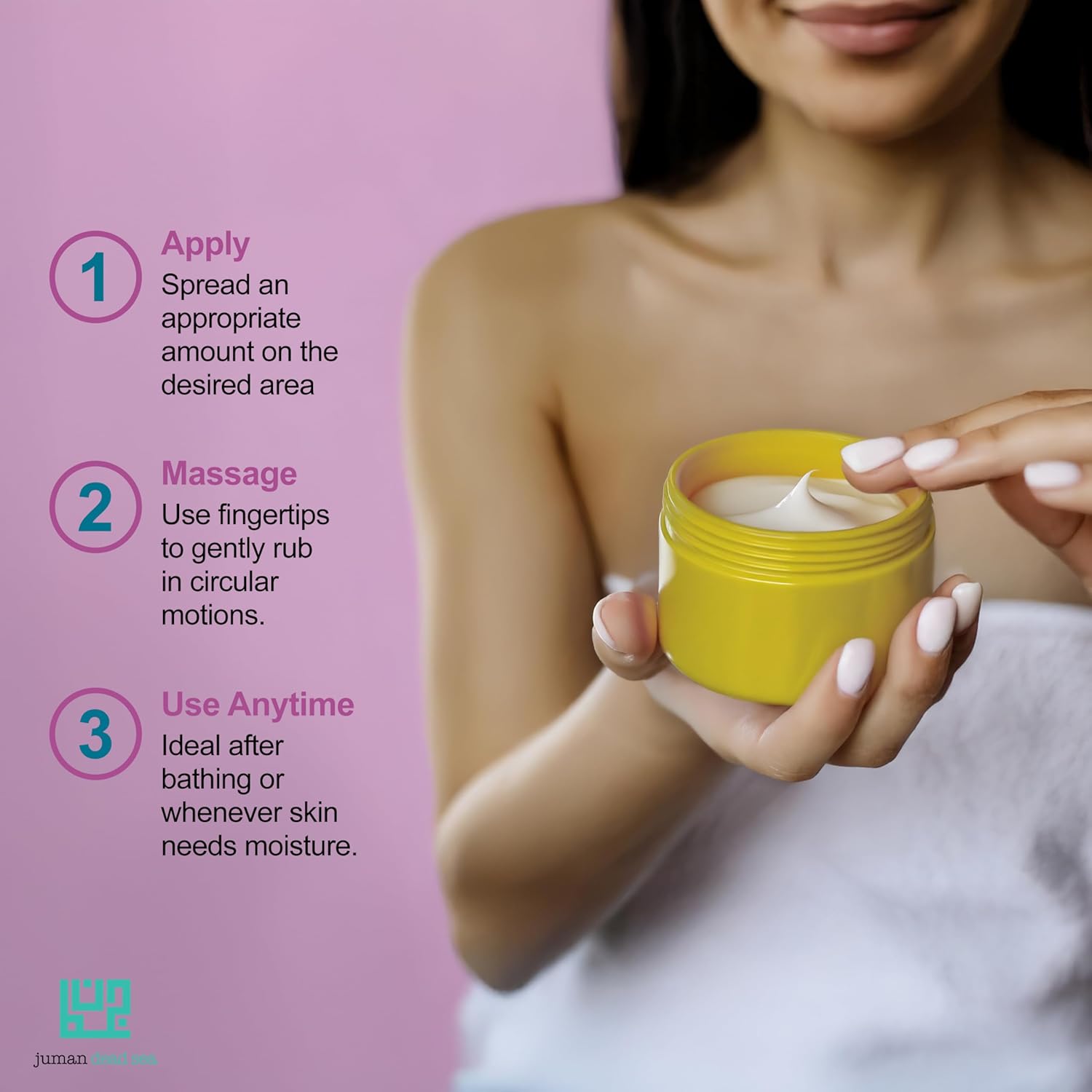 JUMAN Dead Sea Minerals Body Butter Trio | Infused with Vitamin E and Plant Extracts | Earthy Trio | Free from Harmful Ingredients | Suitable for All Skin Types