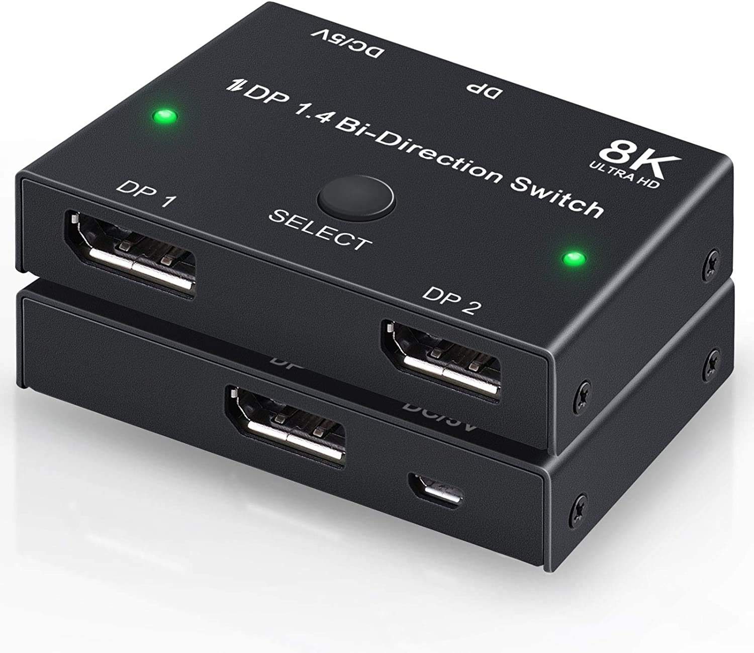 atdaraz Displayport Switch Bi-Directional DP 1.4 Switcher, 8K@30Hz 4K@120Hz 2K@144Hz DisplayPort 1.4 Switcher Splitter Converter 2X1 or 1X2 for Multiple Source and Displays,-image-33
