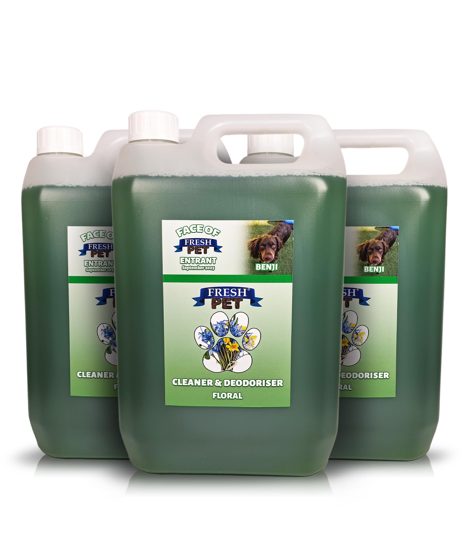 FRESH PET CLEANER DISINFECTANT KENNEL/CATTERY PRE FILLED 5L x 3 (Floral) — image 1
