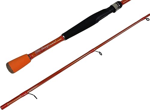 Carrot Stix Caña de pescar de naranja salvaje salvaje plegable de 2 piezas