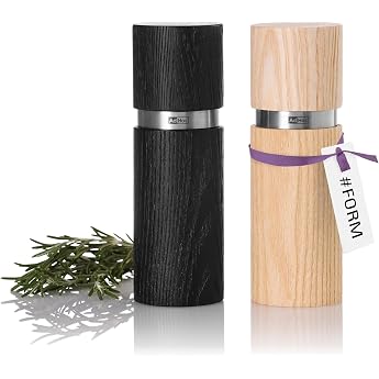 Textura Pepper and Salt Mill Set  5X15 CM; Set of 2