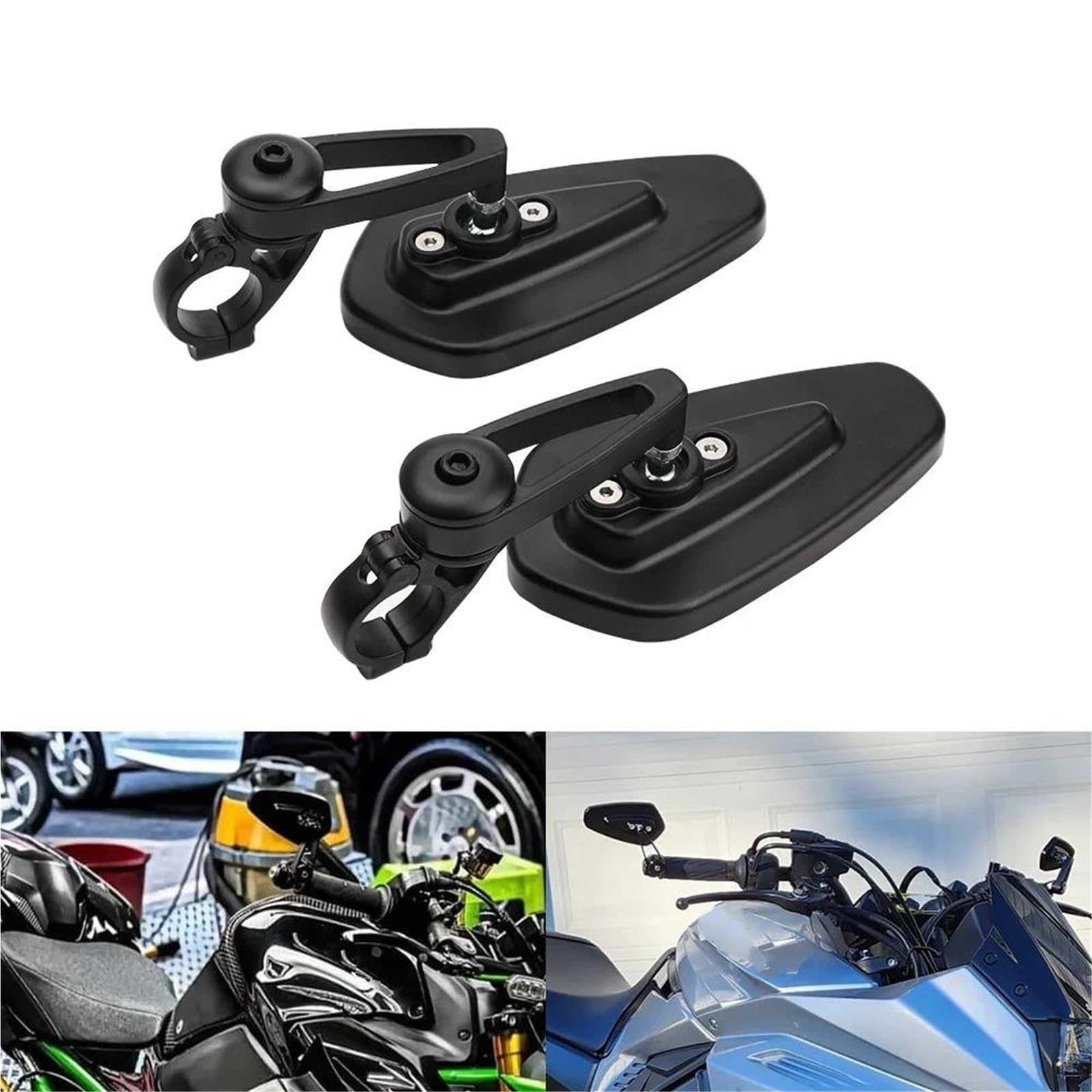 Amazon.co.jp: バイク用バックミラー オートバイハンドルバー