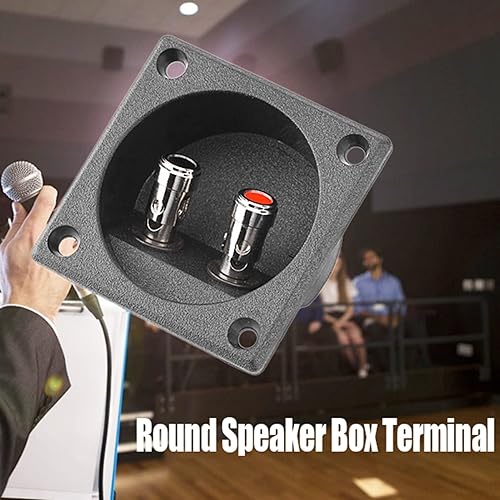 Miniatura 6 de Pomya Caja de terminales de altavoces, cable de poste de unión tipo 2, conector de copa de resorte cuadrado, componentes acústicos para altavoz