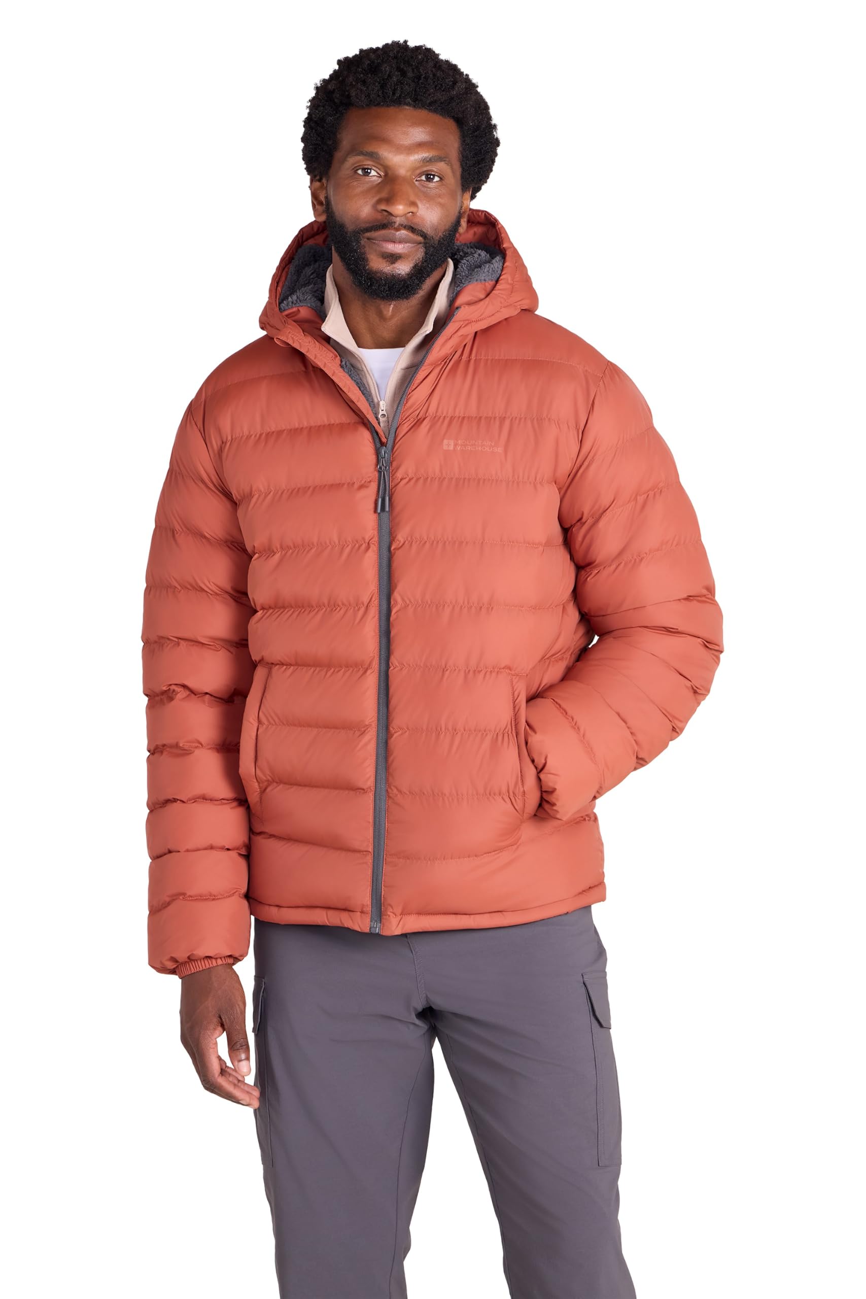 Mountain Warehouse Seasons Mens Puffer Padded Jacket Navy XXL