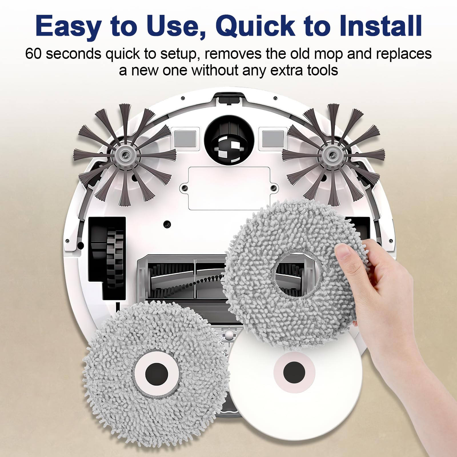 Dreame X40 Ultra 8 Paños De Repuesto Para Dreame L10s Ultra / L10s Pro Ultra Detergente Dreame L10s Ultra Gen 2