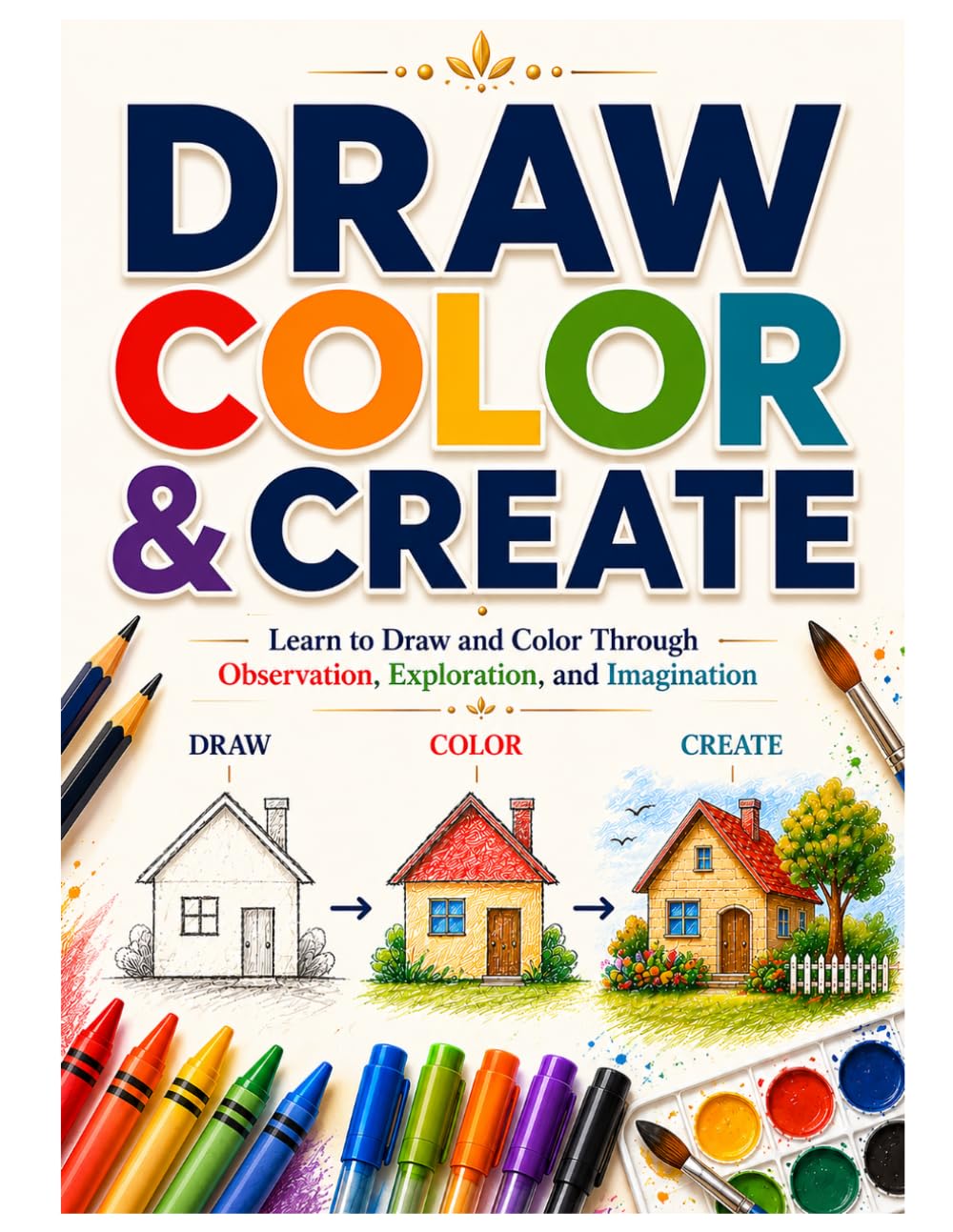 DRAW COLOR & CREATIVE: Learn to Draw and Color Through Observation, Exploration, and Imagination