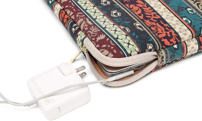 Funda para laptop Kayond Canvas 15.6 pulgadas rojo Bohemia miniatura 6