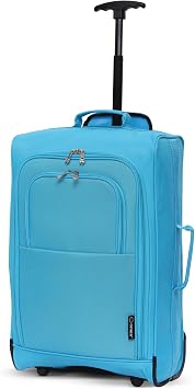 5 Cities Ryanair Cabin bags 55 x 40 x 20 Approved Suitcase Trolley Bag | Lightweight 1.45KG Carry On Travel Bag with Wheels | 42L Hand Luggage Case for Easyjet Plus, BA, WizzPriority, Jet2, KLM & More