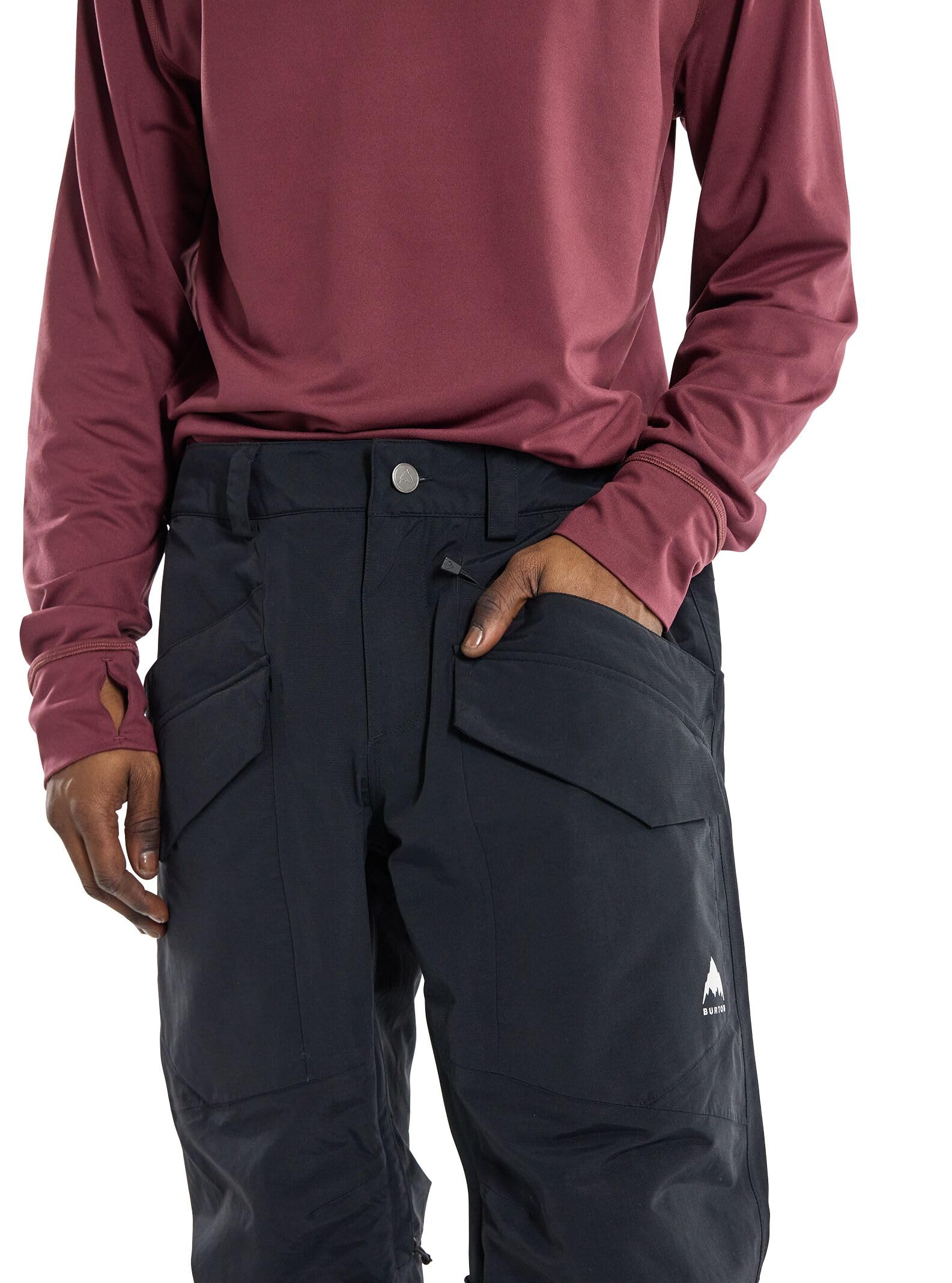Burton – Pantalón de esquí y Snow Covert 2.0 True Black para hombre, color negro