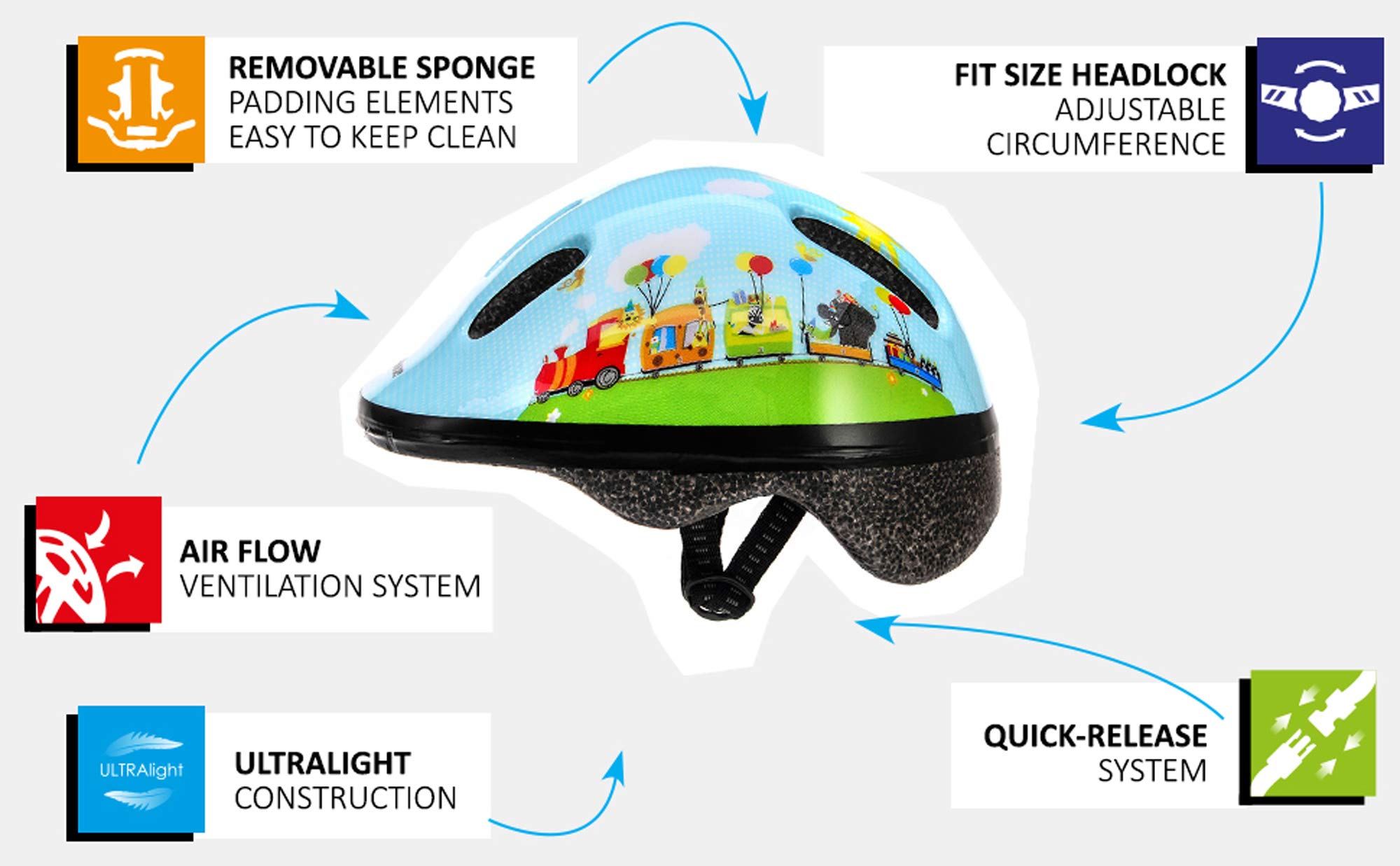 Meteor Casco Bici Ideale per Bambini e Adolescenti Caschi Perfetto per Downhill Ciclismo MTB Scooter Helmet Ideale per Tutte Le Forme di attività in Bicicletta MV6-2
