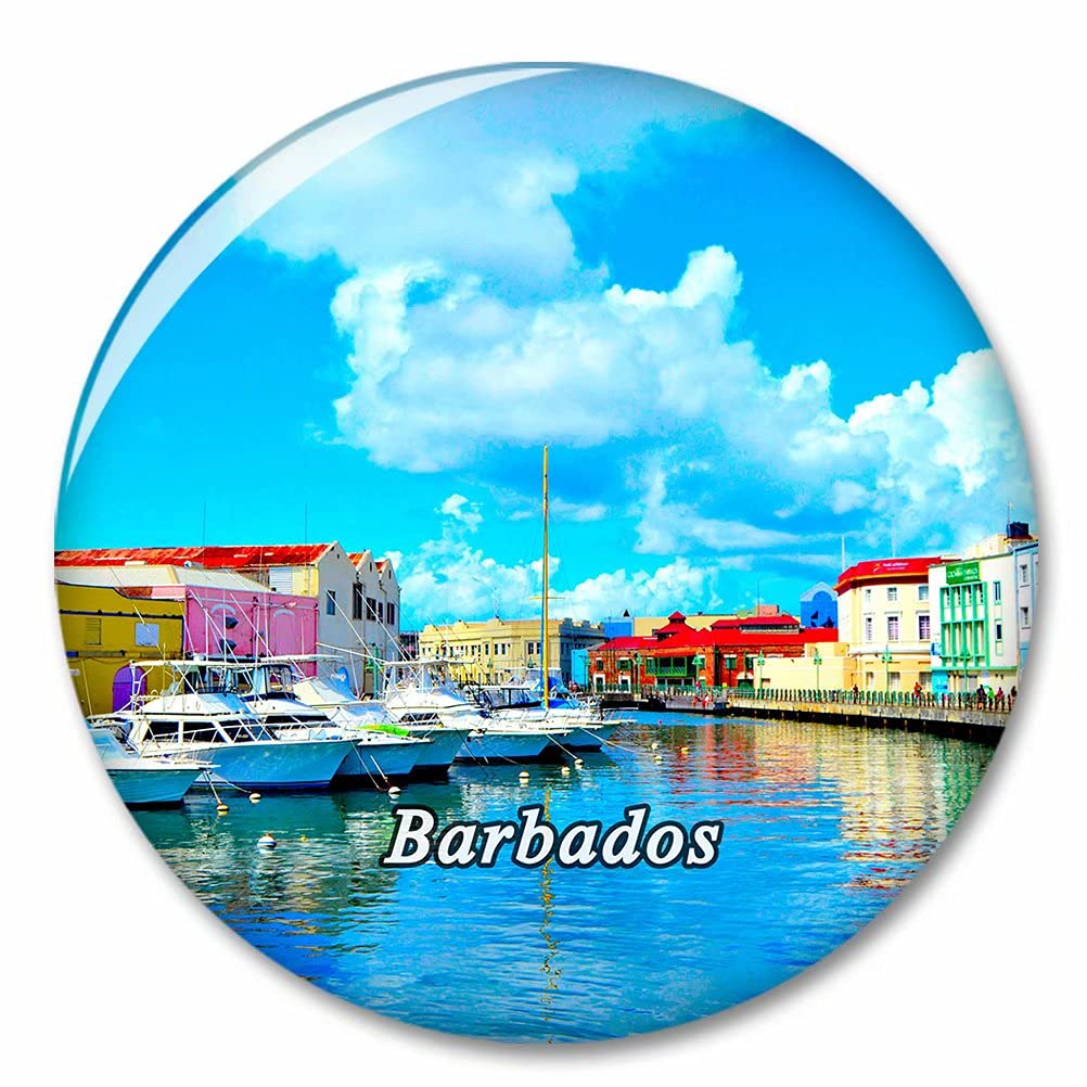 Kxrsm Bxtkpq-Barbados-538 Barbados Bridgetown Fridge Magnet Decorative Magnet Bottle Opener Tourist City Travel Souvenir Collection Gift Strong Refrigerator Sticker