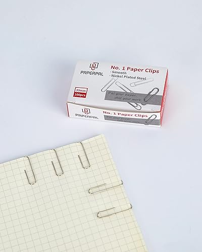 Miniatura 5 de PAPERPAL Clips de papel para oficina, escuela y uso personal, clip liso #1 (1-27 pulgadas), 600 clips de papel medianos (6 cajas de 100 cada uno),
