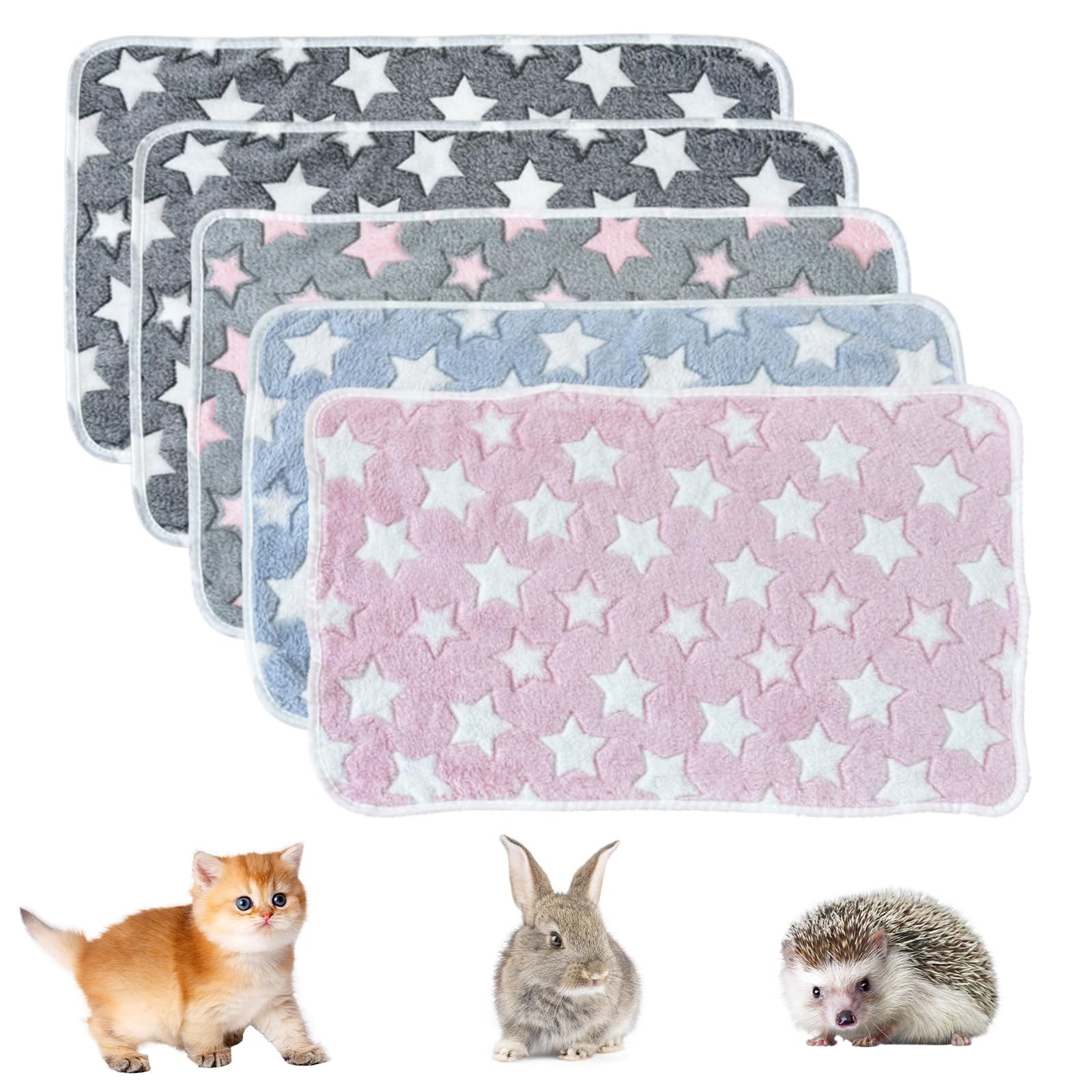 5 piezas manta para perros y gatos, tamaño pequeño, lavable, pipipads cobayas
