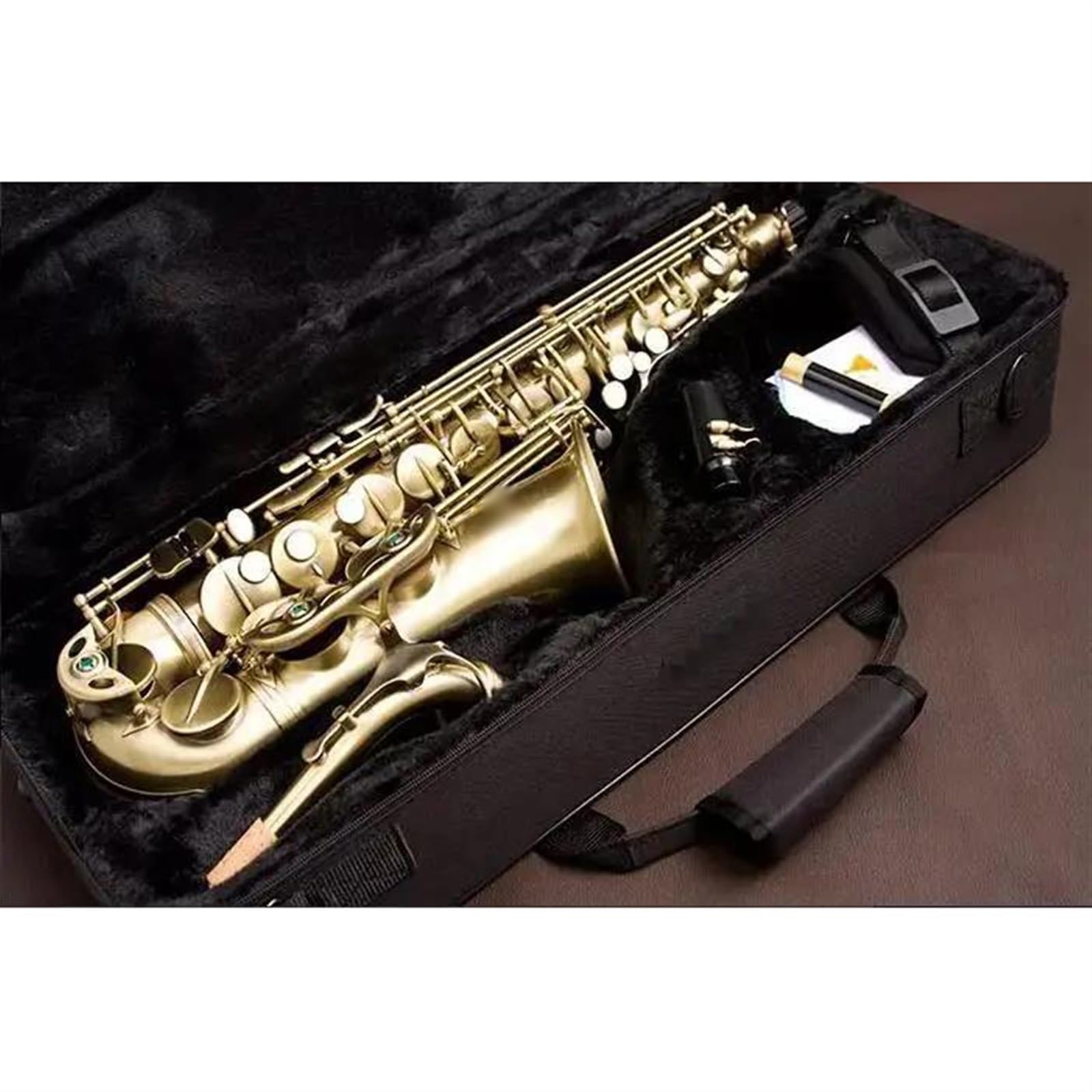 Saxofón Saxofón Alto Simulación Antigua Mi Bemol Saxofón Con Estuche Boquilla Cañas