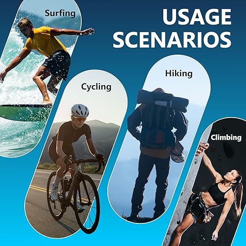 Miniatura 8 de Cámara digital subacuática 8K - MaxMango 70MP 33FT Cámara impermeable con tarjeta 64G - Cámara submarina para esnórquel flotante de doble pantalla