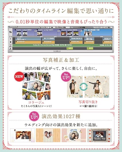 Amazon デジカメde ムービーシアター7 Wedding 書籍セット版 旧版 Win対応 Pcソフト Pcソフト