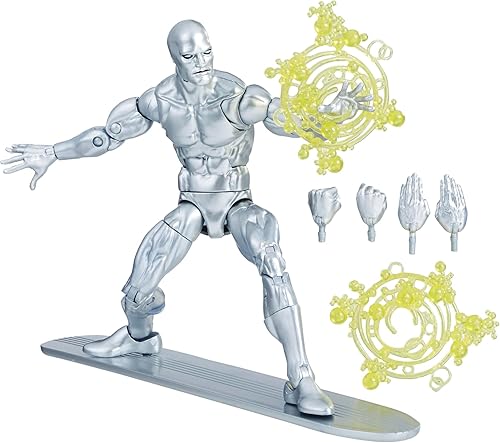 Marvel Legends Series Silver Surfer, Figura de Acción Coleccionable de Cómics de 6 Pulgadas con Accesorio de Tabla
