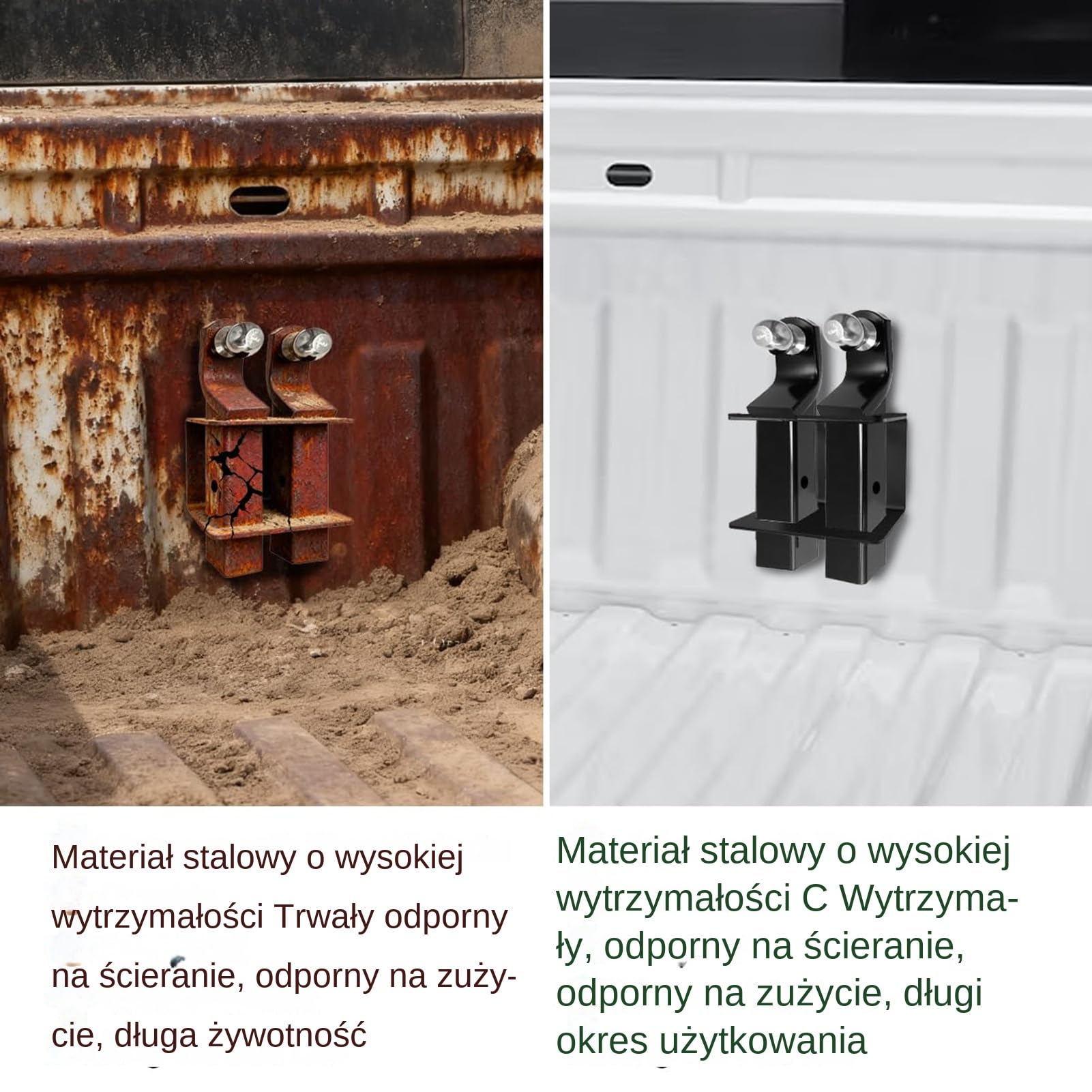 Uchwyt na hak holowniczy Wzmocniony stalowy do przyczepy