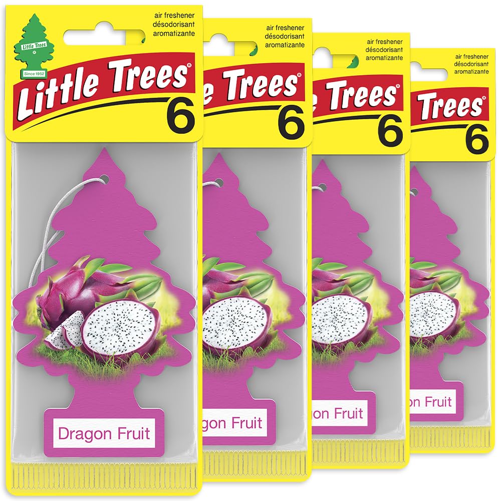 Car Air Freshener | Hanging Tree Provides Long Lasting Scent for Auto and Home | 24 Air Fresheners |Dragon Fruit
