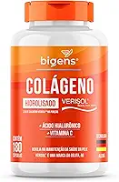 Colágeno Hidrolisado Verisol com Ácido Hialurônico e Vitamina C, 180 Capsulas, Biogens
