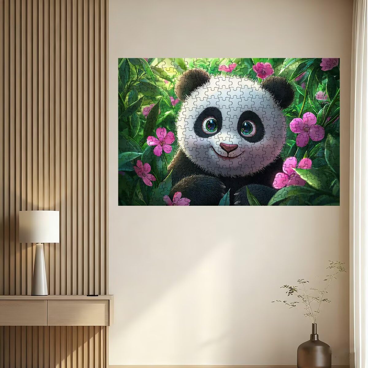 Puzzle 1500 sztuk zwierząt, puzzle dla dorosłych Panda, drewniane puzzle z wykwintnym opakowaniem, klasyczne puzzle edukacyjne dla dorosłych i całej rodziny, jako prezent dla mężczyzn, dekoracje do