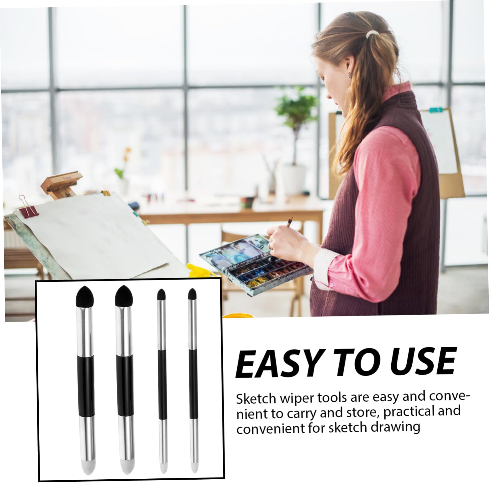 20pièces Set De Outils De Dessin à Double Tête Stylos Éponge De Mélange Réutilisables pour Artistes Et Débutants Idéals pour Estomper Et Corriger Les Détails Vos Croquis