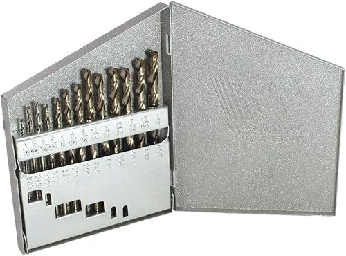 099823 T19C Ranger - Juego de brocas de acero cobalto con índice de metal, acabado de óxido de bronce, 1 unidad