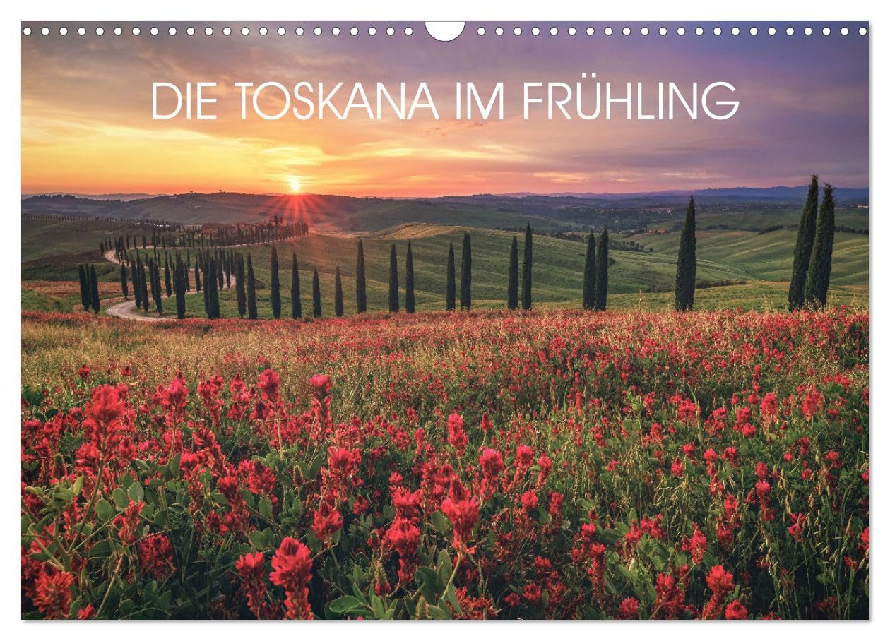 TUSCANY IN SPRING UK-Version (Wall Calendar 2026 DIN A3 Landscape), CALVENDO 12 Month Wall Calendar โ image 1