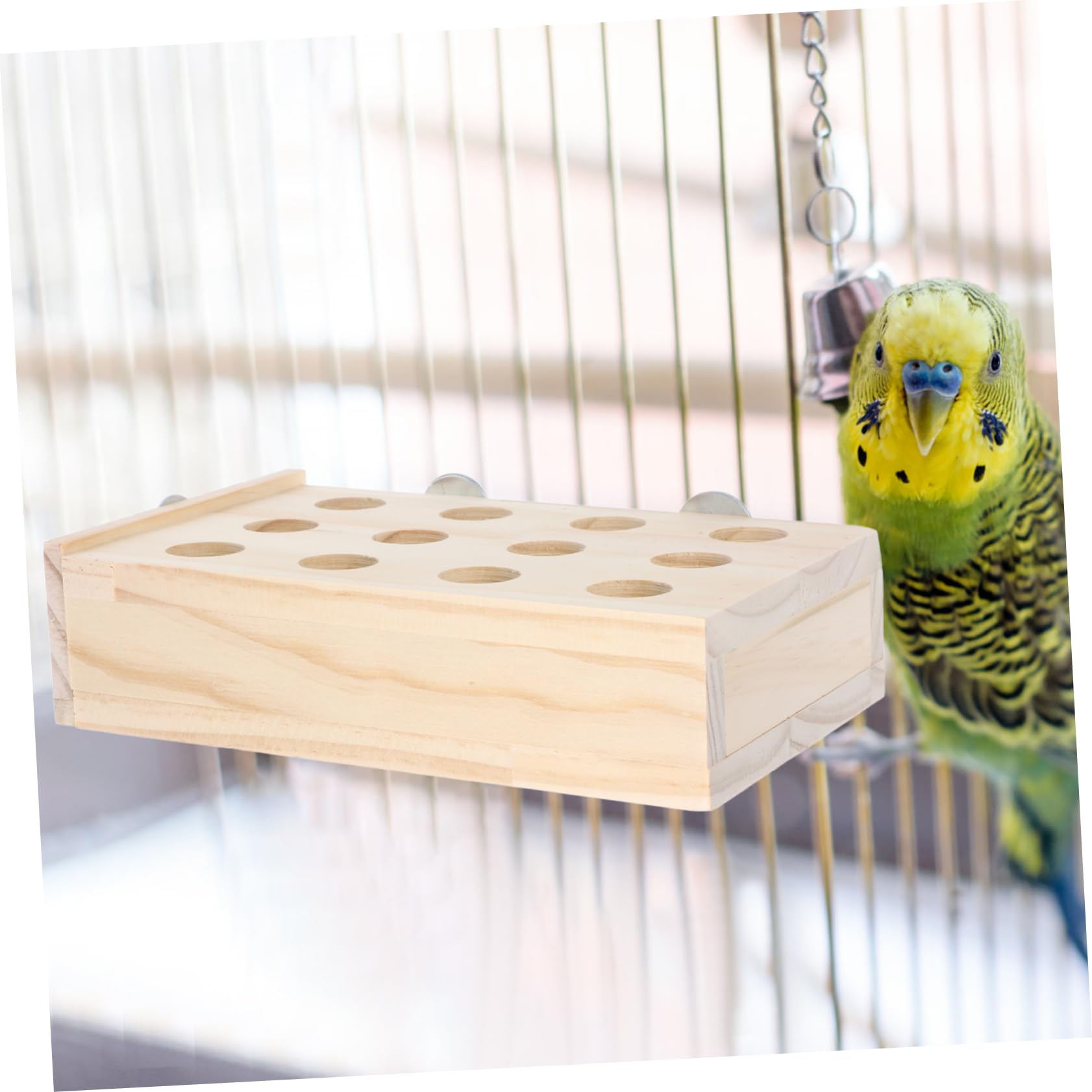 BESPORTBLE 5 Pièces Jouet de Recherche de Nourriture Perroquet Jouets pour déchiqueter Les Oiseaux à mâcher Bloc Oiseau de déchiquetage d'oiseaux en Bois s d'oiseaux