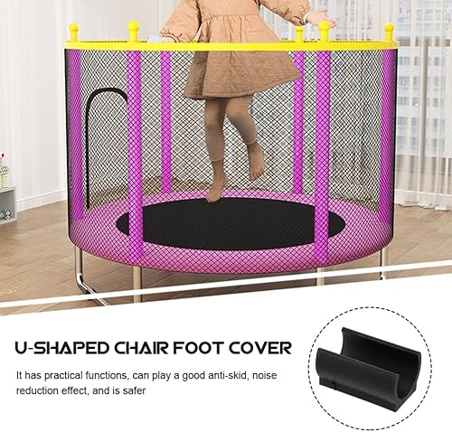 Miniatura 6 de Tapas en forma de U, 50 tapas de plástico para patas de silla en forma de U, almohadillas rectangulares en forma de U, protectores de puntas de