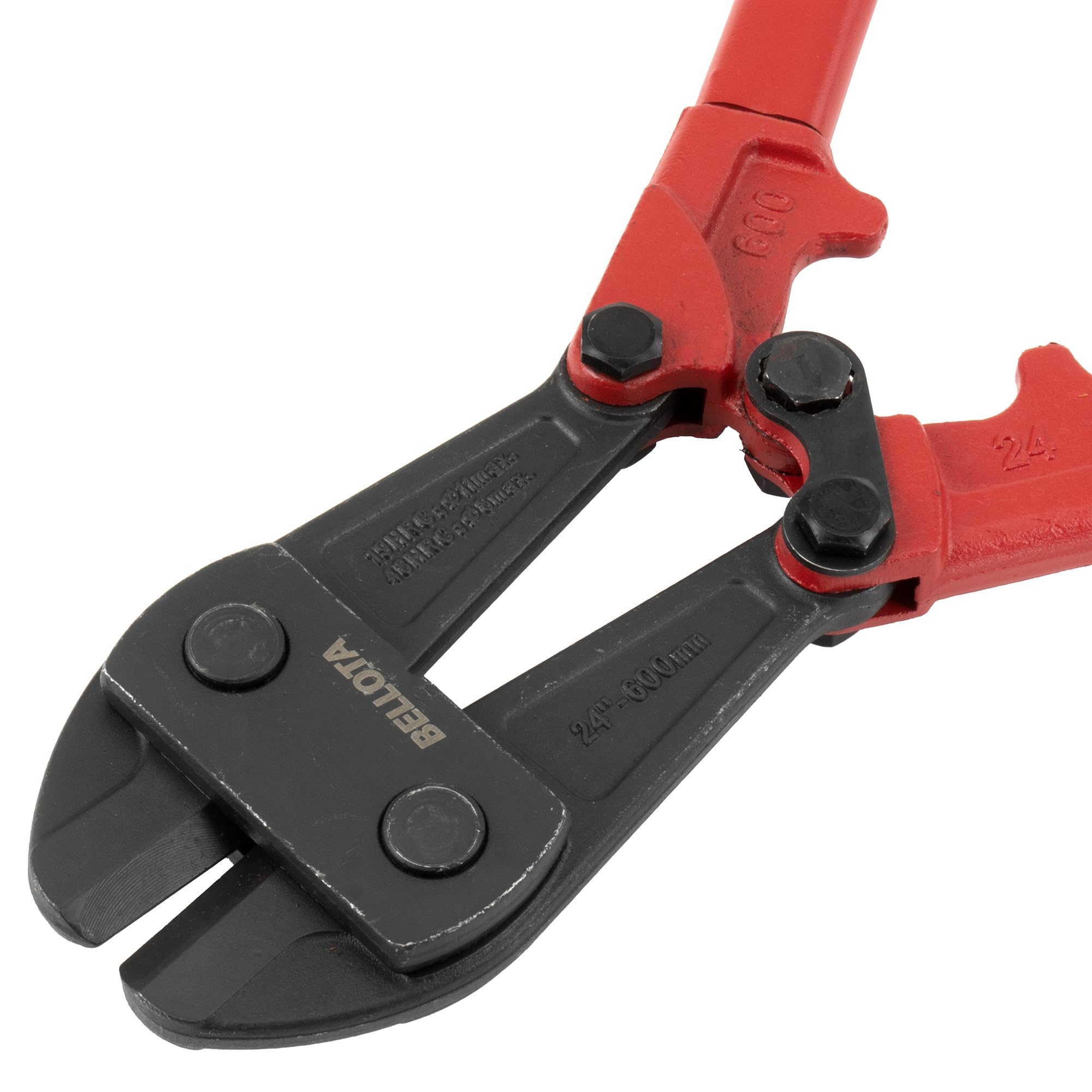 Bellota 6009600N - Cortavarillas Profesional 600 mm – Cizalla para Ferralla y Varillas de Acero, Cabeza Forjada Monobloque, Filos Templados por Inducción, Sistema de Ajuste Preciso y Mango Ergonómico