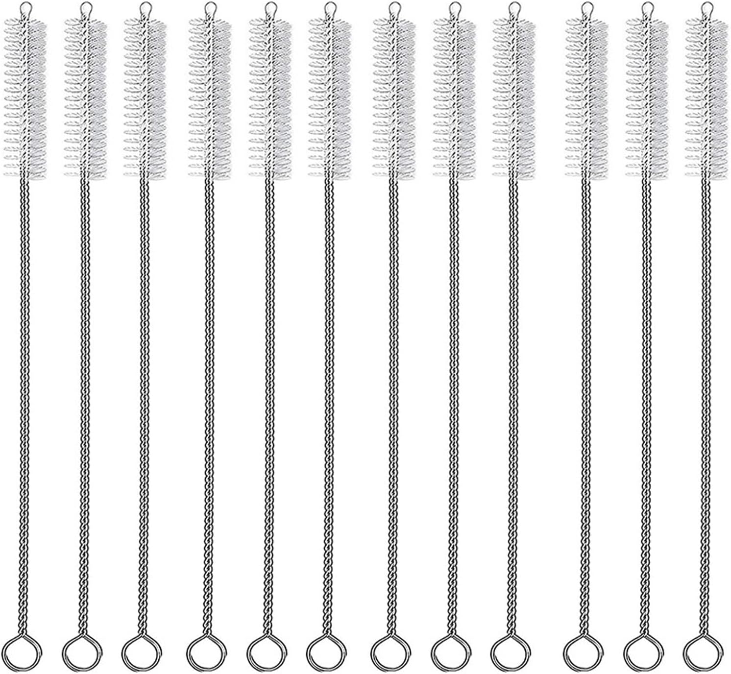 12PCS Straw Cleaner Brush, Small Cleaning Bottle Brush Set, Bottle