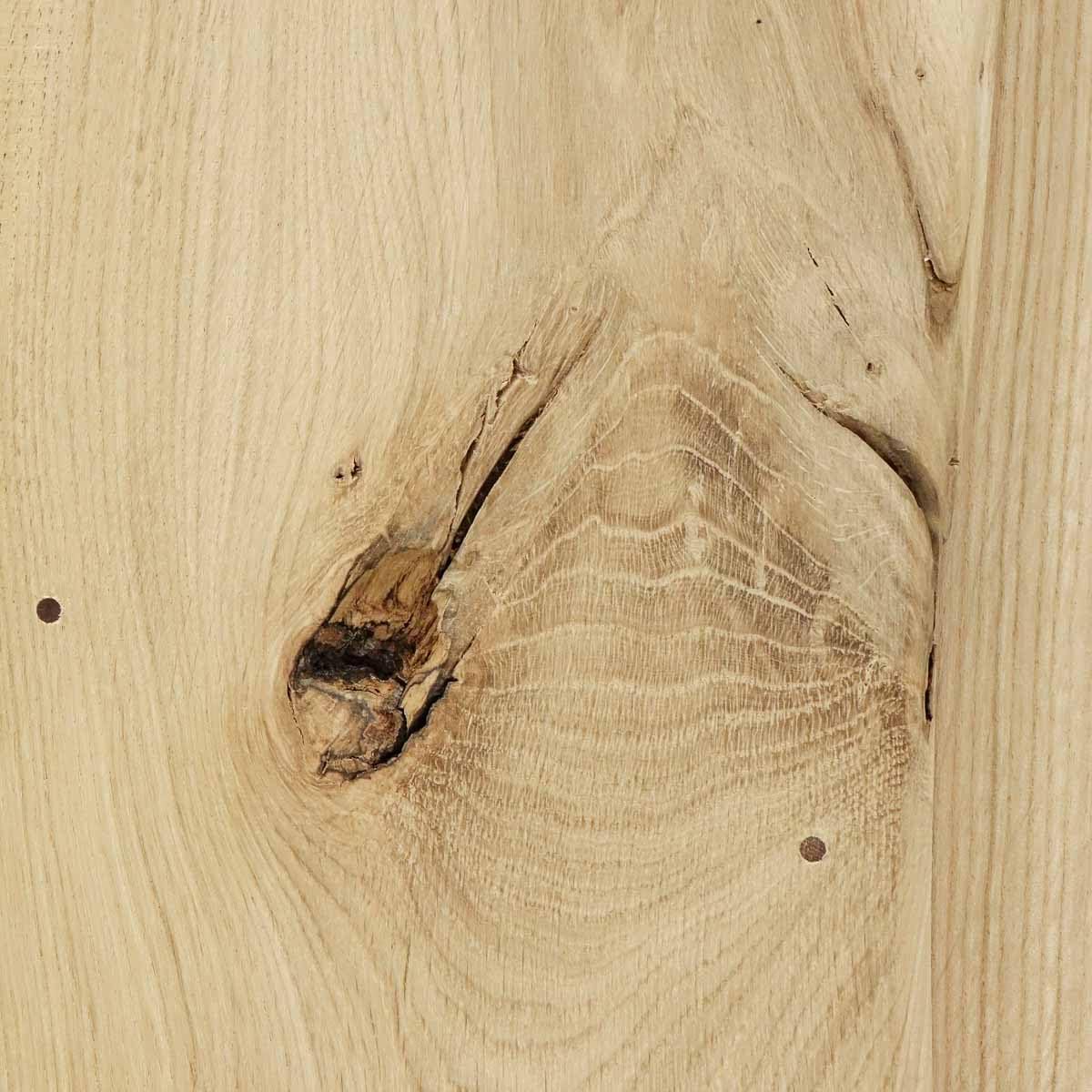 Porte coulissante Chêne massif FLINSTON (bois brut, 100x210)