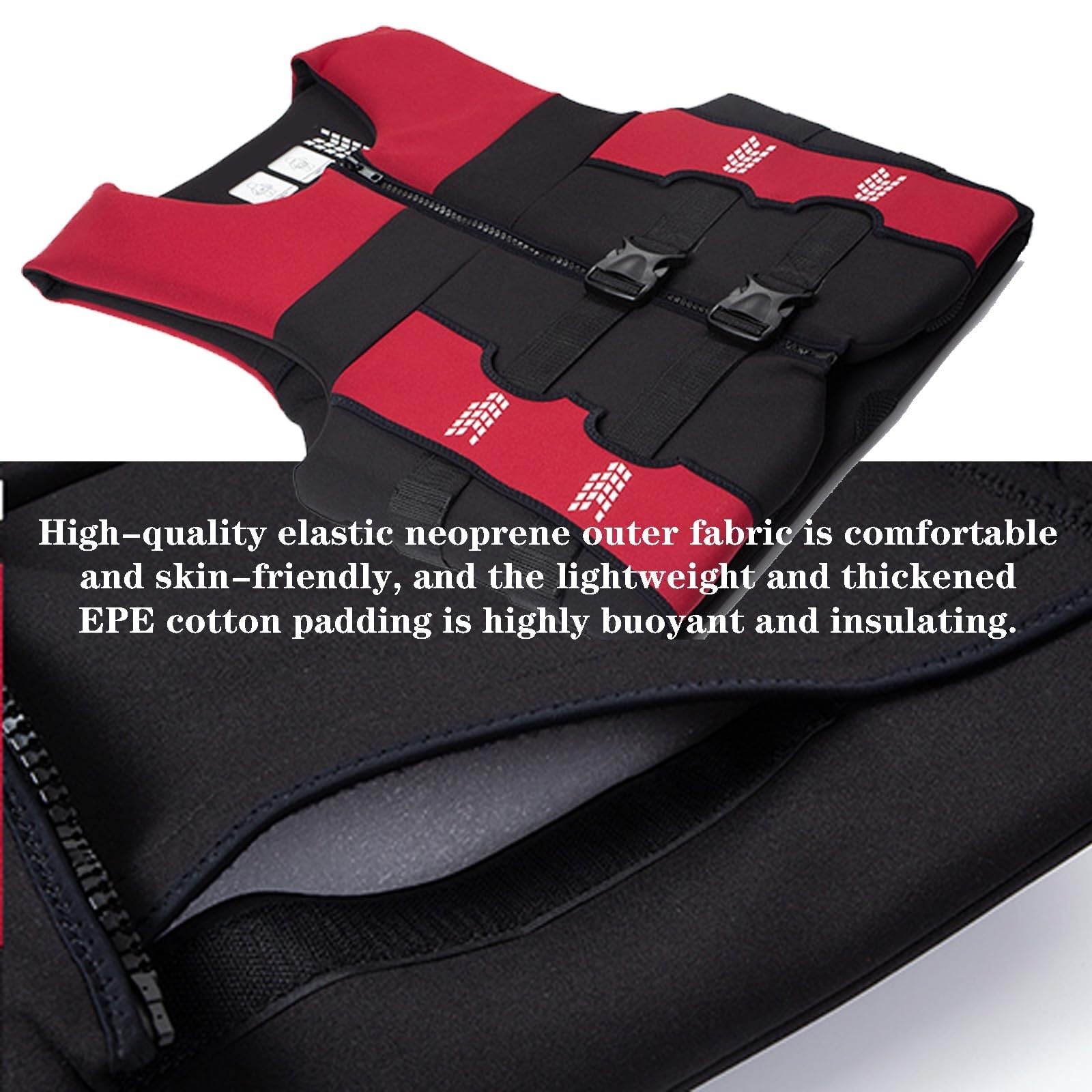River Vest Senza Maniche Alta Galleggiabilità con Comfort Neoprene per Pesca Mosca Trota Fiume Uso